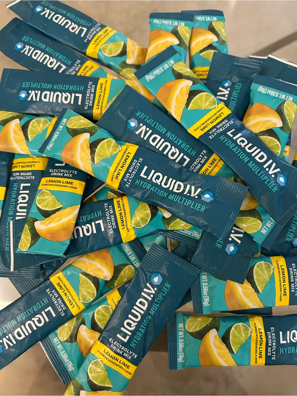 Liquid I.V. Lemon Lime Hydration Multiplier - 29 Brand New Packets